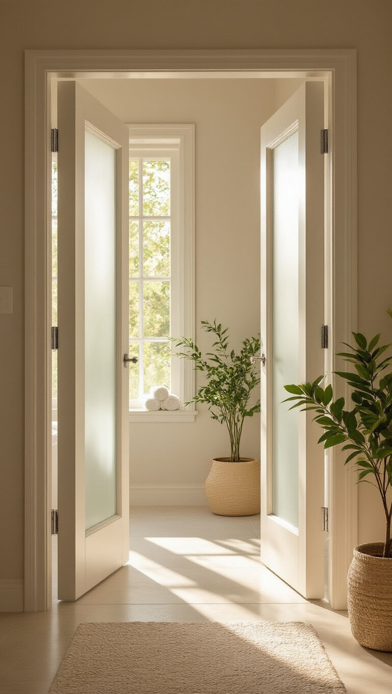 13. Bring in Natural Light with Glass Doors