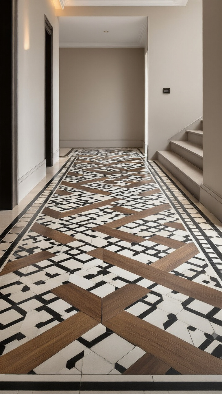 14. Creative Floor Patterns: A Walk to Remember