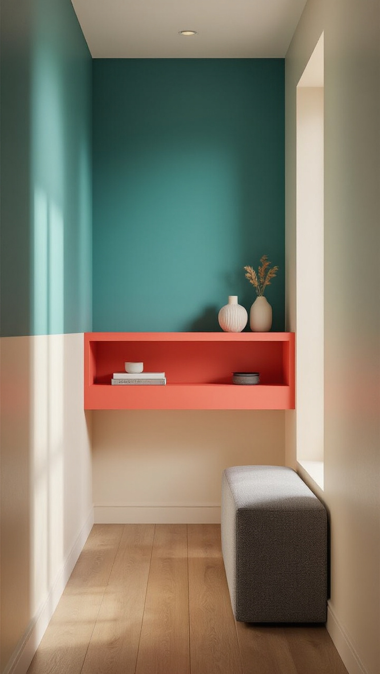 7. Color Blocking for Visual Interest