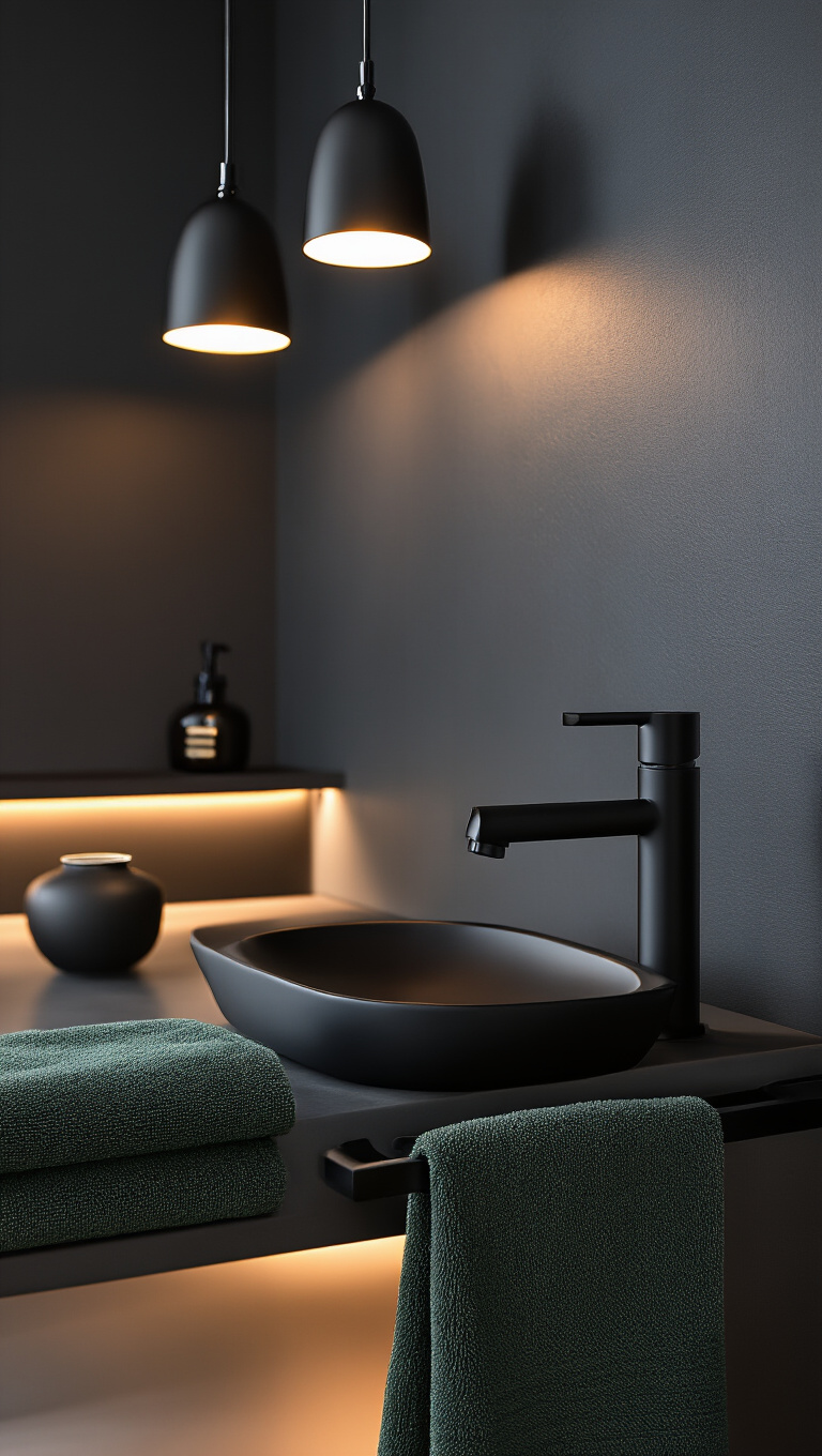 10. Opt for Moody Metallic Accents