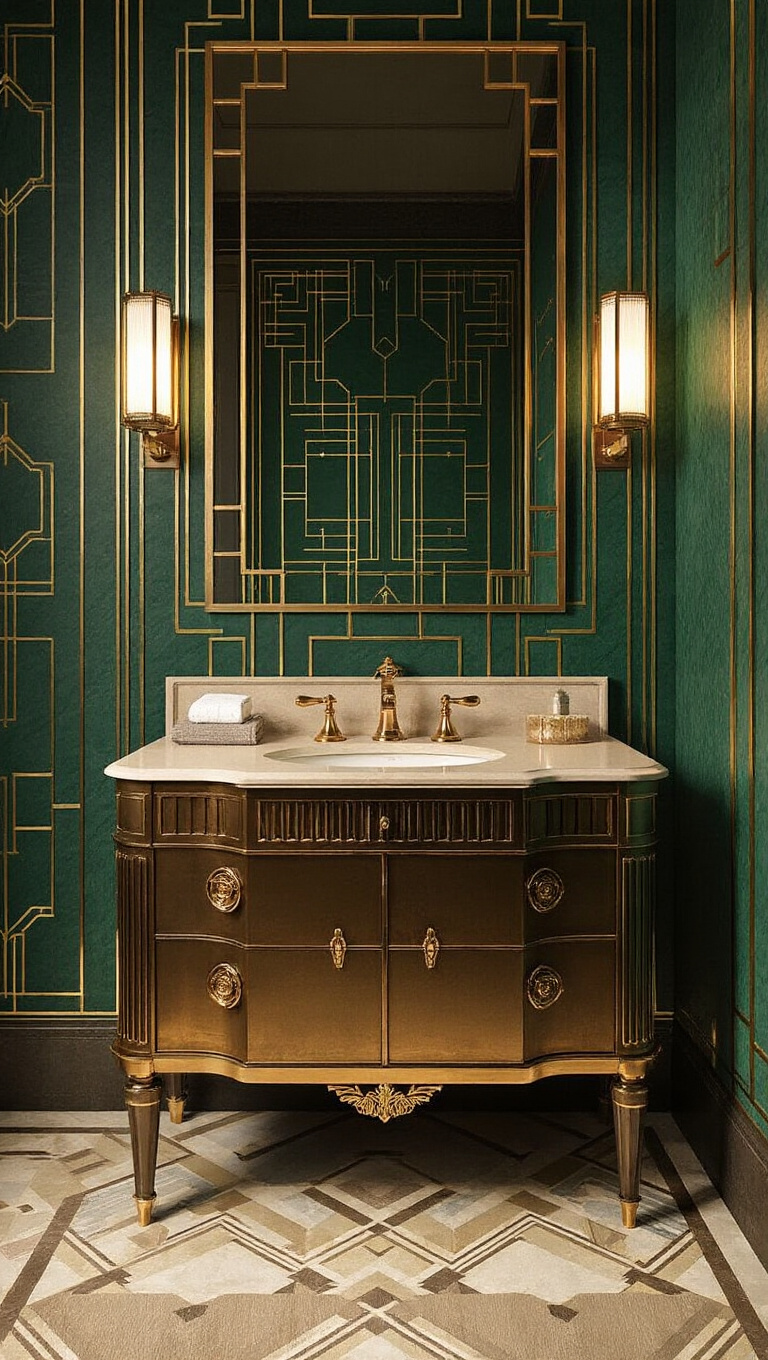 9. Introduce Moody Art Deco Elements