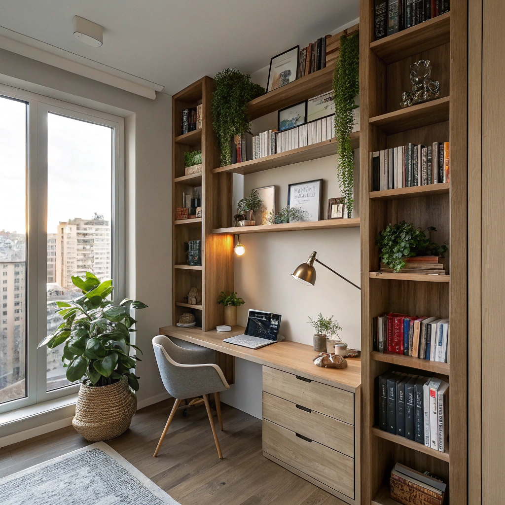 9. Embrace Vertical Space for Office Storage