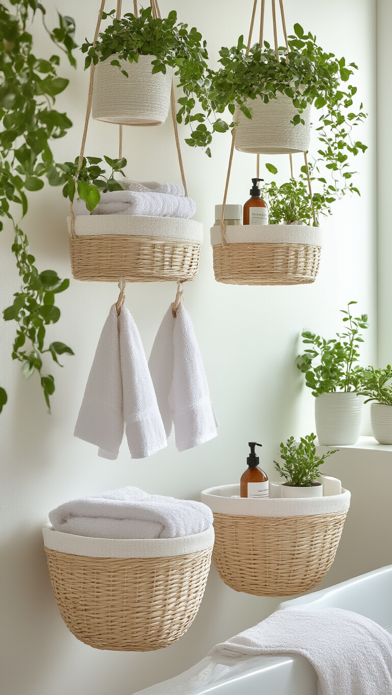 10. Hanging Baskets for Elevated Elegance