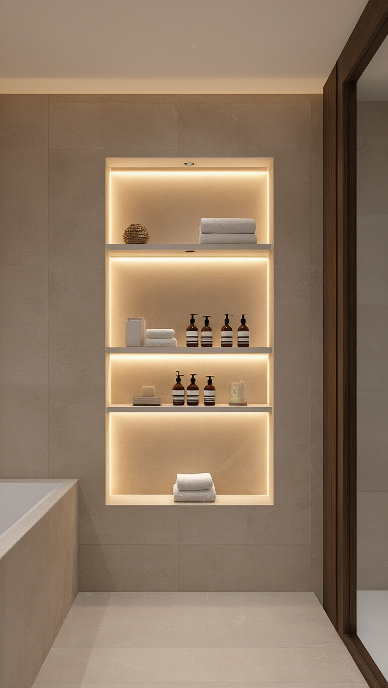 6. Embrace Recessed Wall Niches