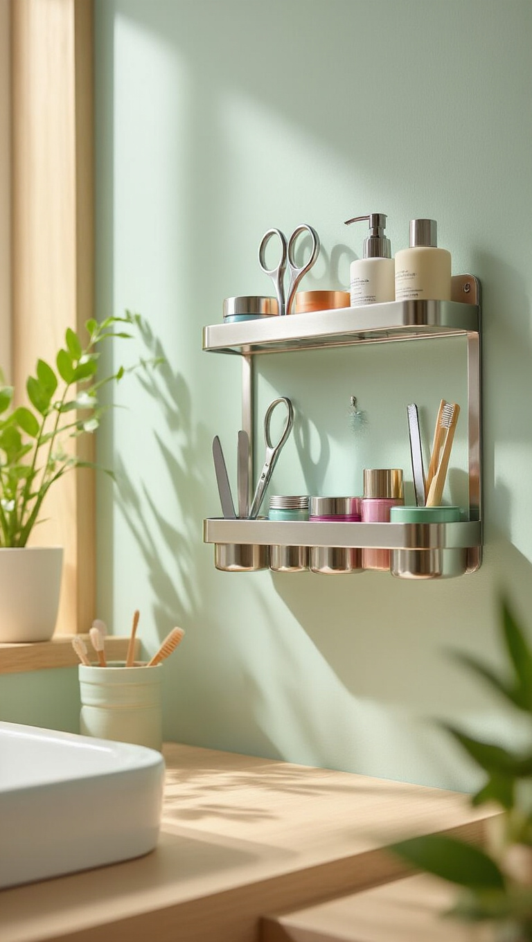 7. Magnetic Magic: Wall-Mounted Organizers