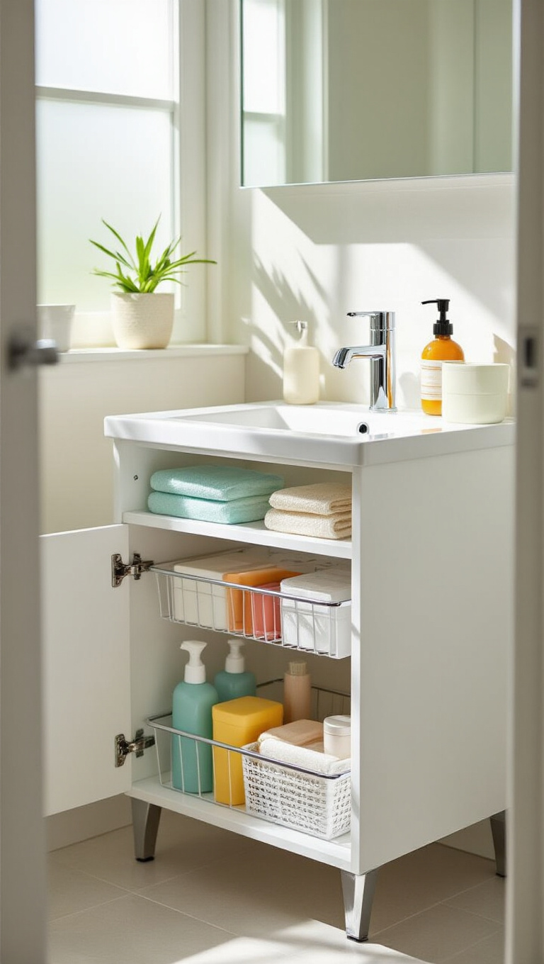 8. Opt for Under-Sink Organizers for Hidden Storage
