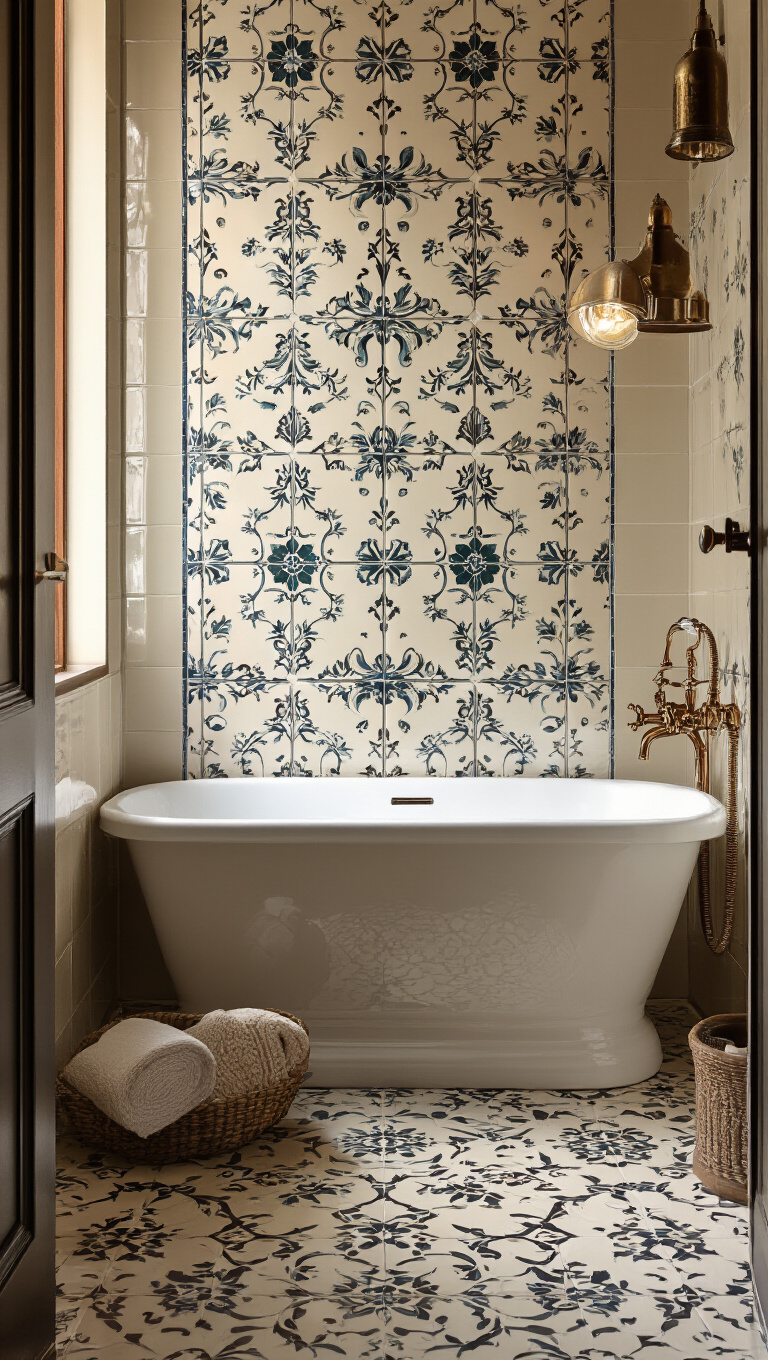 11. Vintage-Inspired Tiles with a Modern Twist