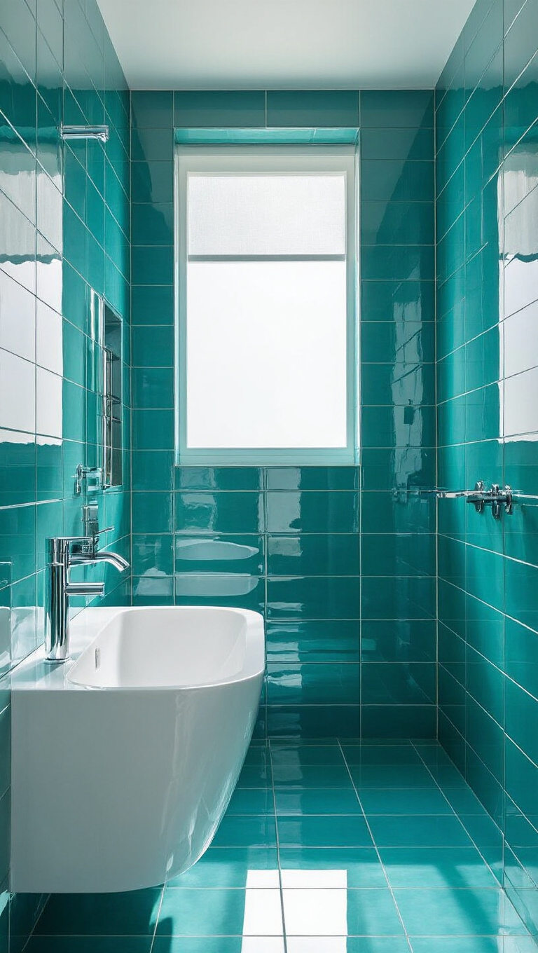 17. Glamorous Glass Tiles for a Sleek Sheen