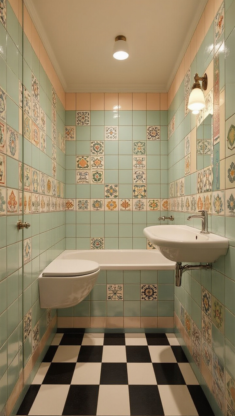 6. Vintage Charm with Retro Tiles
