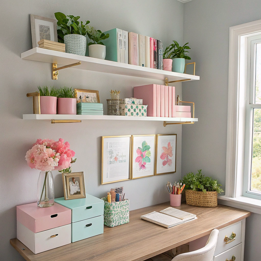 4. Stylish Shelving Solutions for the Boss Lady