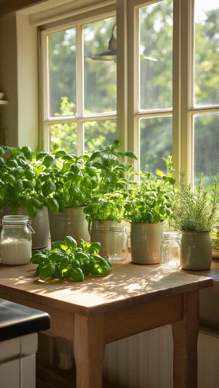 15. Add Natural Charm with Indoor Herb Gardens