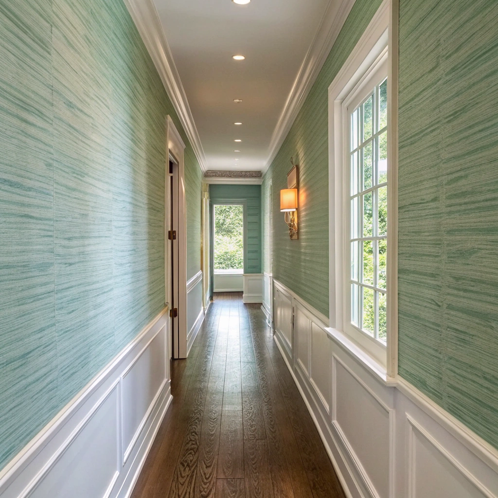 14. Creating a Harmonious Haven with Hallway Wallpaper