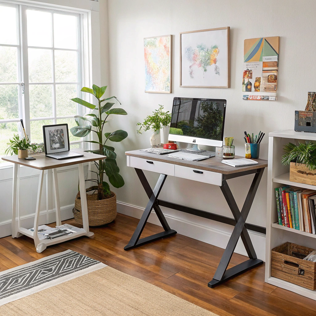 11. Dual Functionality: The Two Standing Desk Home Office Setup