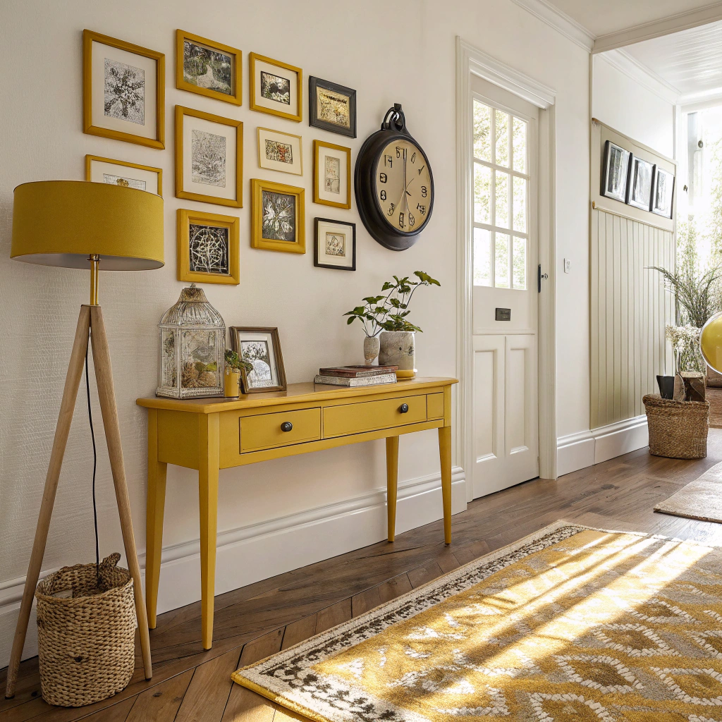 6. Accentuate with Vintage Yellow Accents