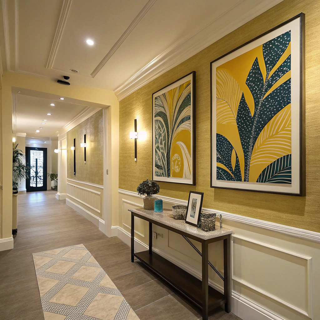 7. Lighten Up with Yellow Statement Art