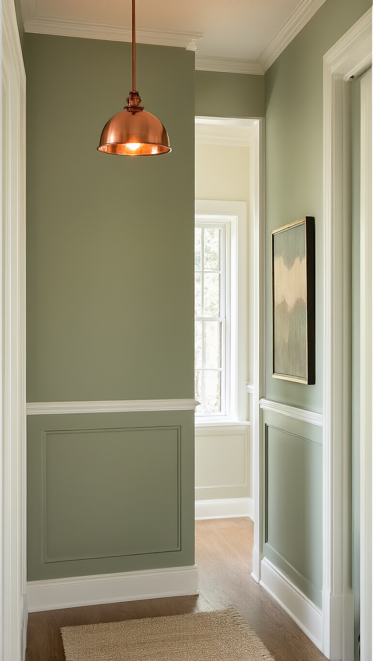 13. Calm and Contemplative: Sage Green and White Harmony