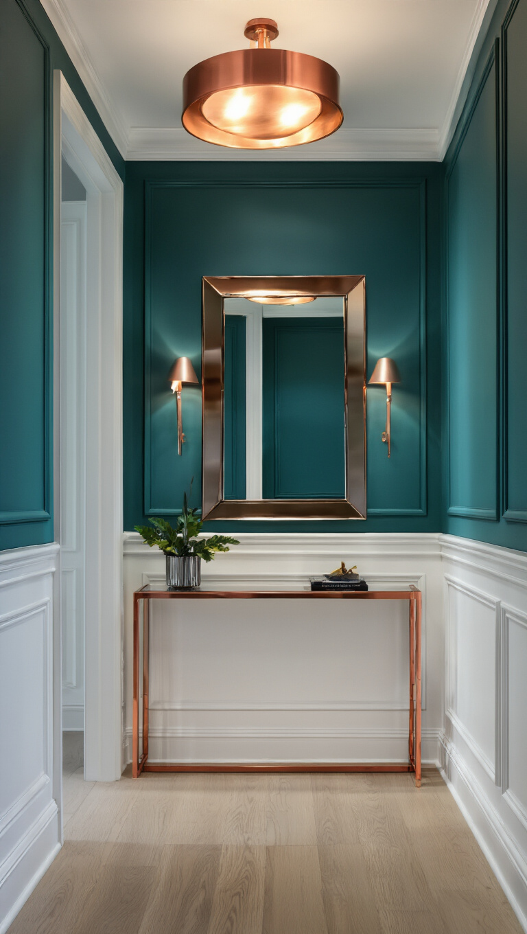 16. Chic Harmony with Teal and Crisp White