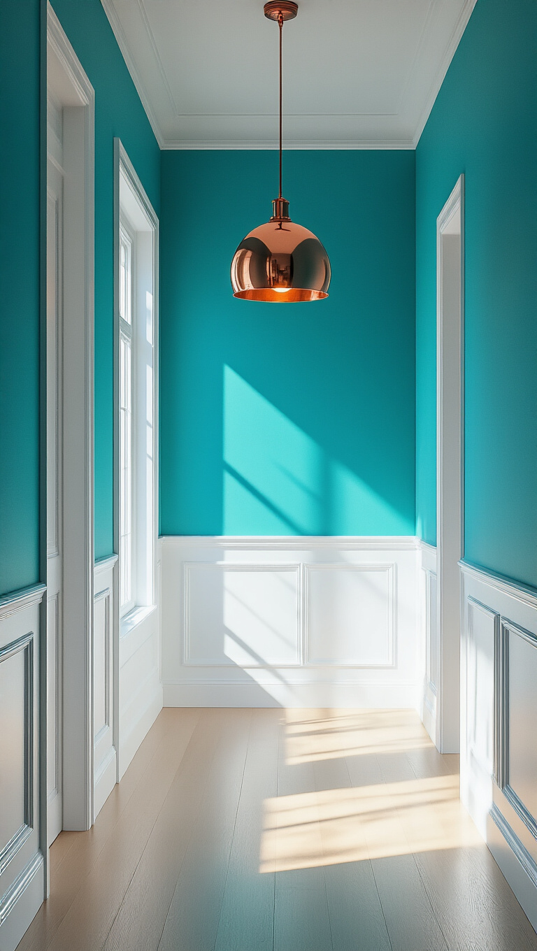 19. Energetic Vibe with Turquoise and Clean White