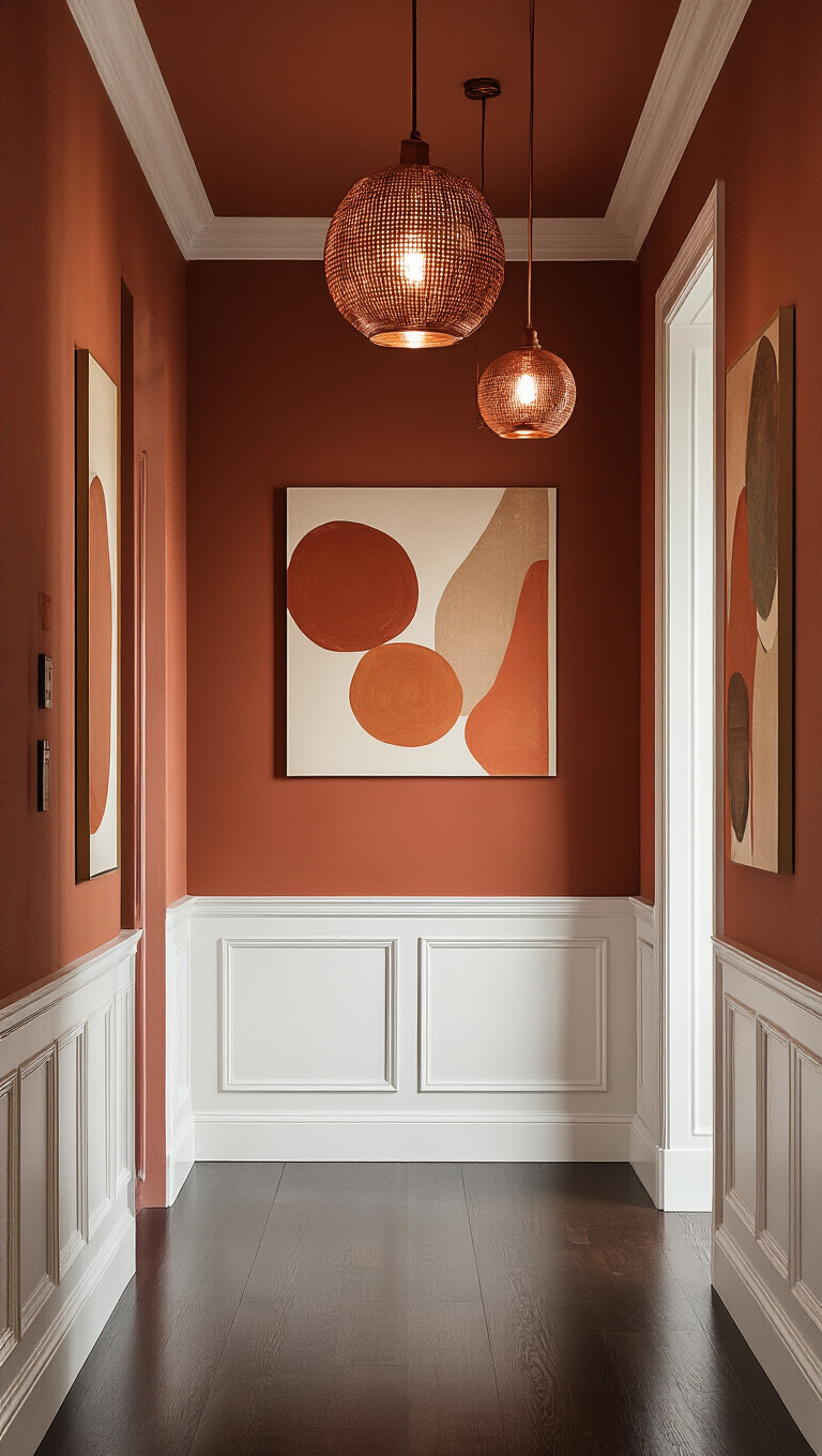 7. Warmth and Whimsy: Terracotta and White Fusion