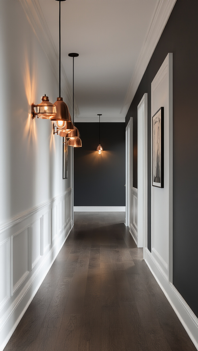 8. Invigorating Depth with Charcoal and White Contrast