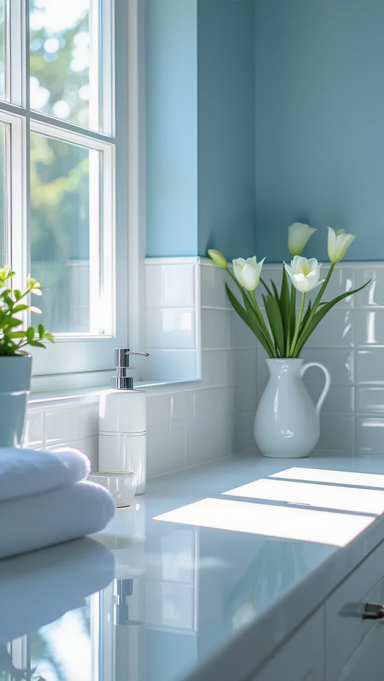 14. Reflect Natural Light with Glossy Finishes