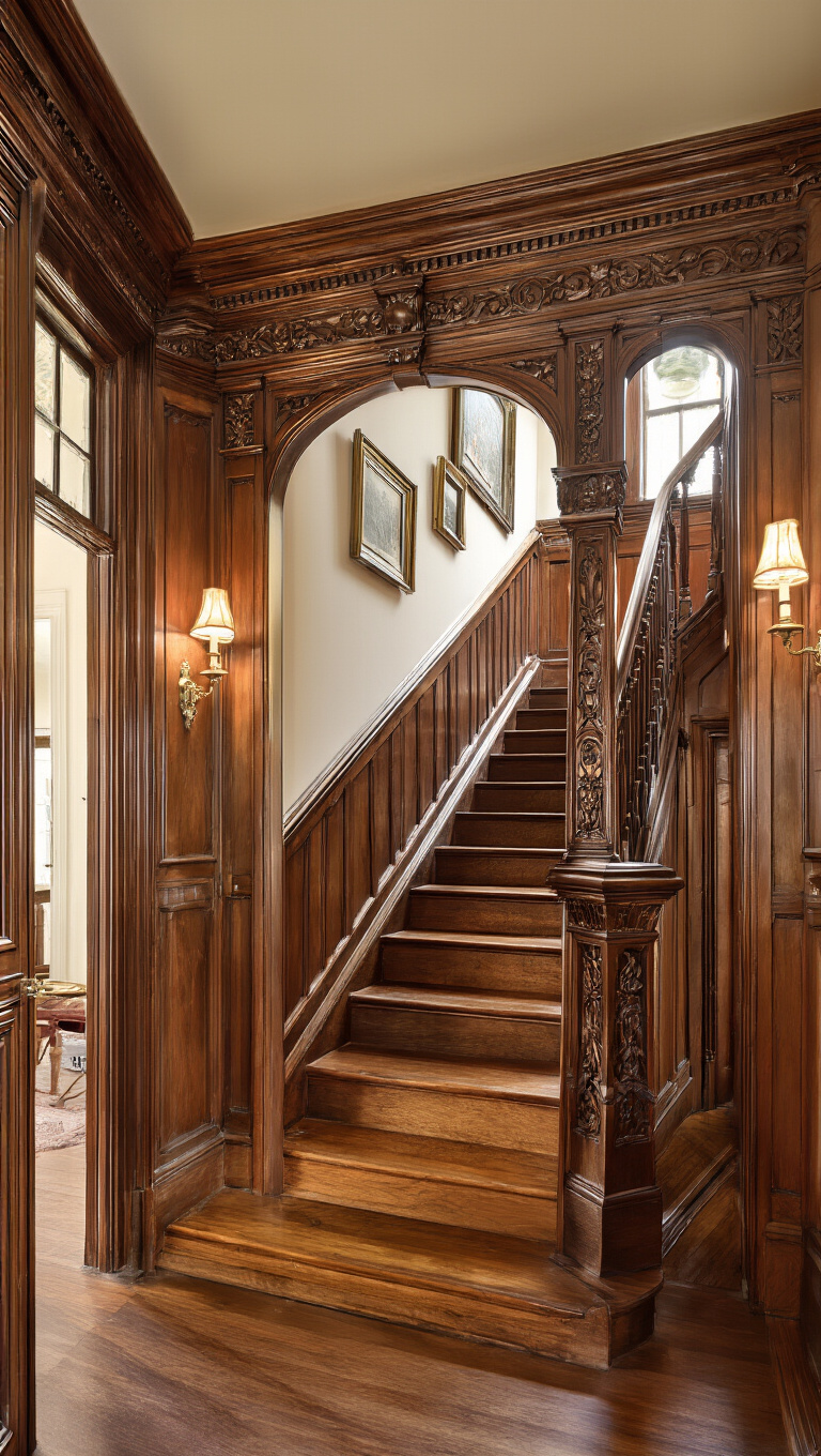 12. Rich Wood Paneling Restoration