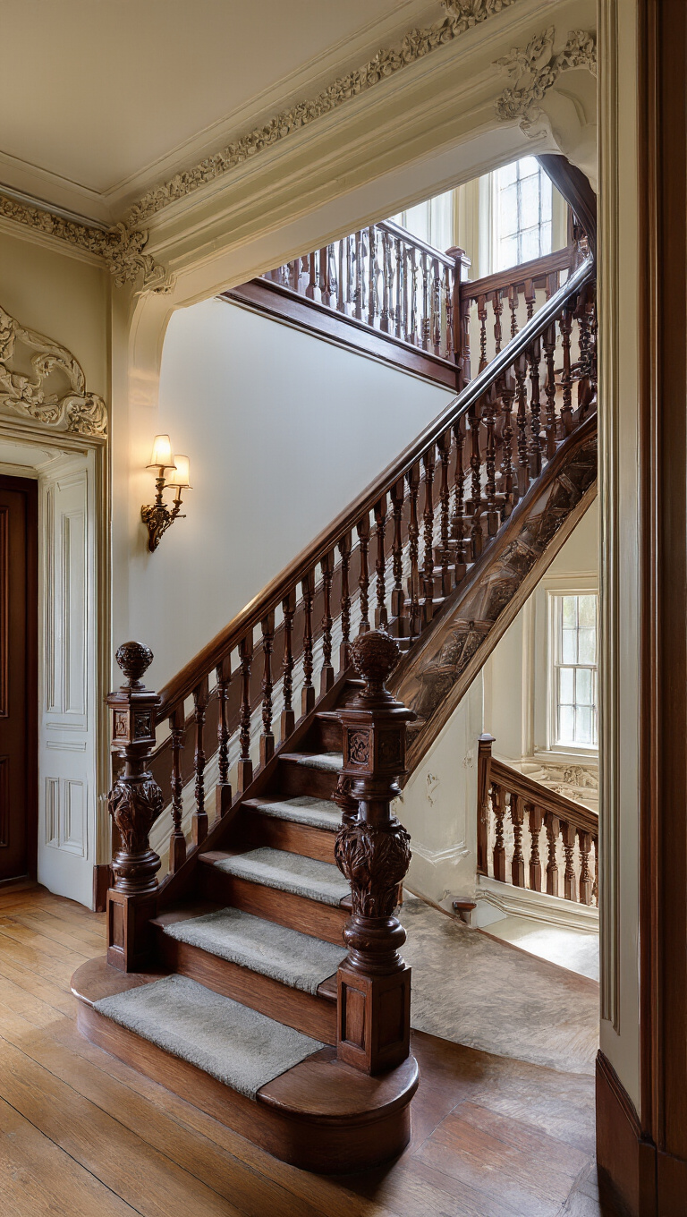 13. Intricate Staircase Railings and Balustrades