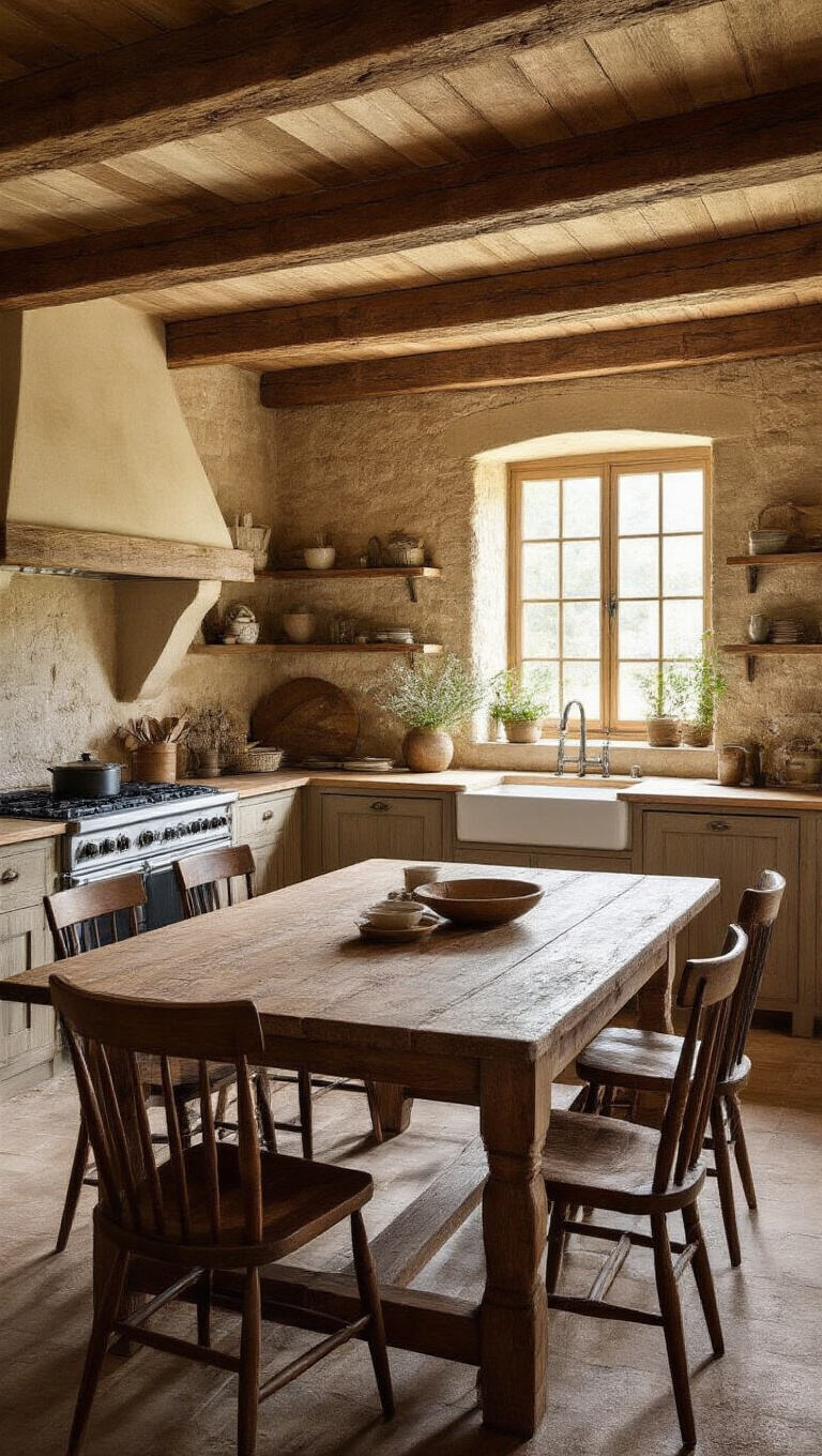 1. Rustic Wooden Accents for an Authentic Touch