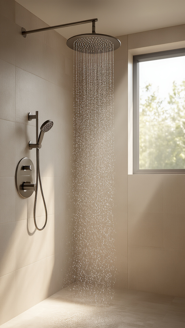 9. Splash of Luxury with a Rain Showerhead