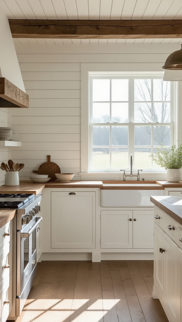 7. Highlight Shiplap Walls for a Classic Look